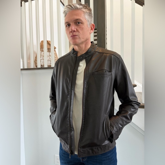 Banana Republic Chocolate Leather Jacket - Picture 5 of 8